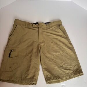 Realtree Fishing Mens Cargo Shorts Khaki Tan S 28/30 Outdoor Casual